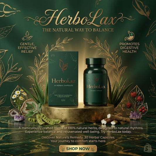 HerboLax – 30 Herbal Capsules | Natural Digestive Relief
